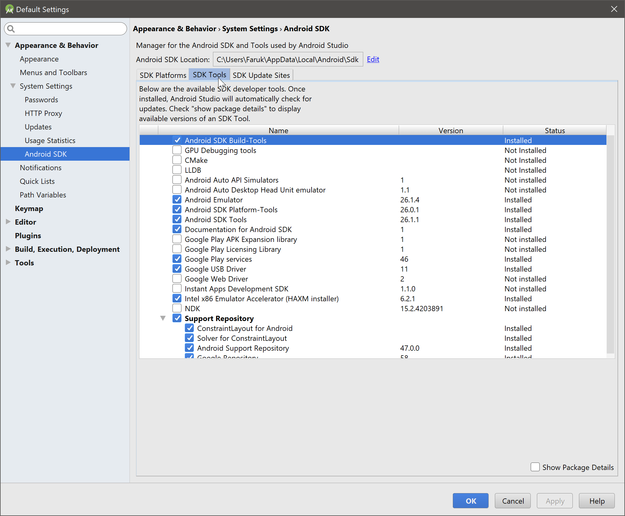"No emulator installed" error in Android Studio even