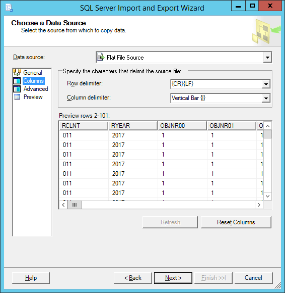 How do you import from CSV into SQL Server with a double text qualifier