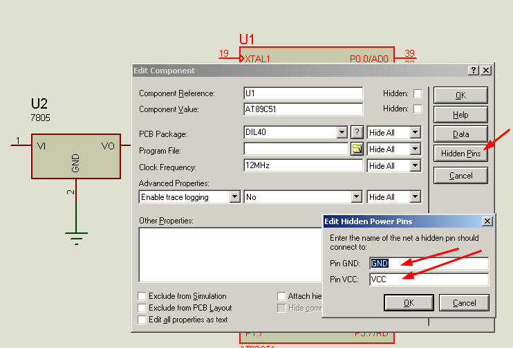 Electronic How to unhide hidden pins in proteus Valuable Tech Notes