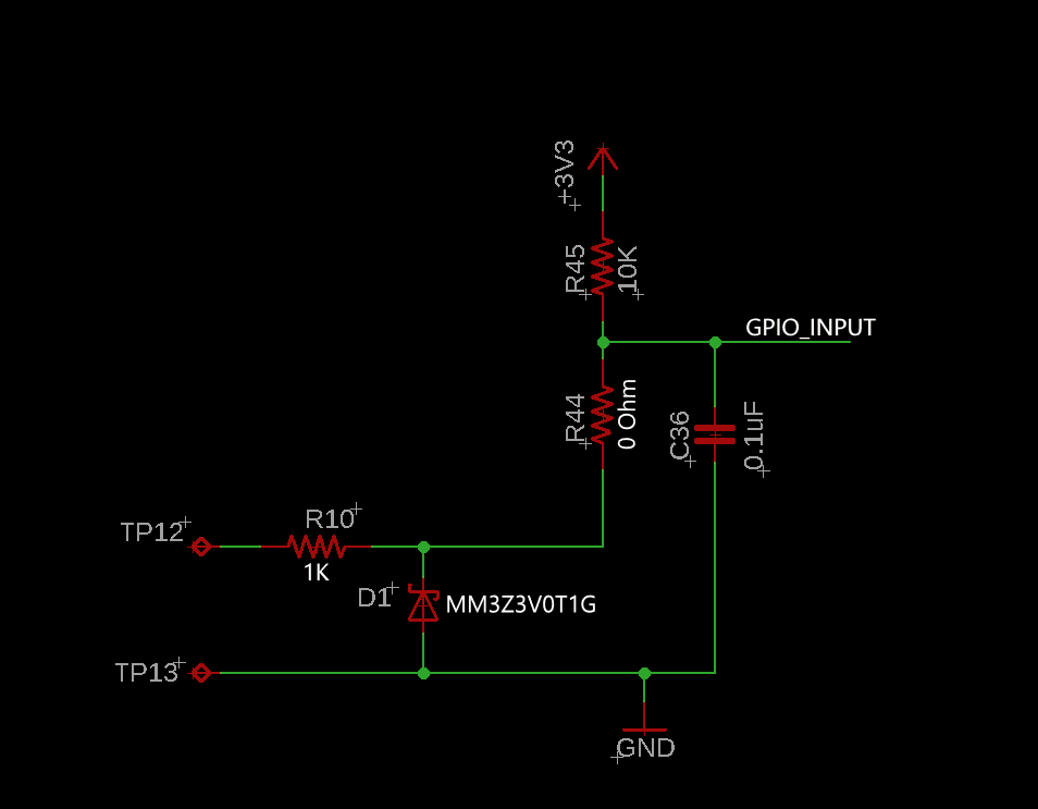 GPIO over voltage input protection Electrical