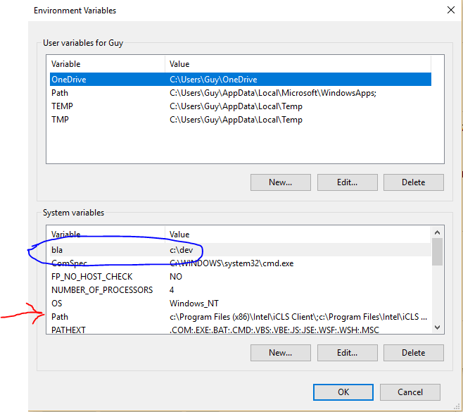 windows 10 How to add variable to PATH system variable? Super User