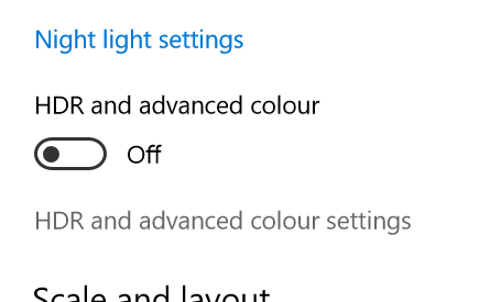 display - How to enable HDR in windows with a multi screen set up