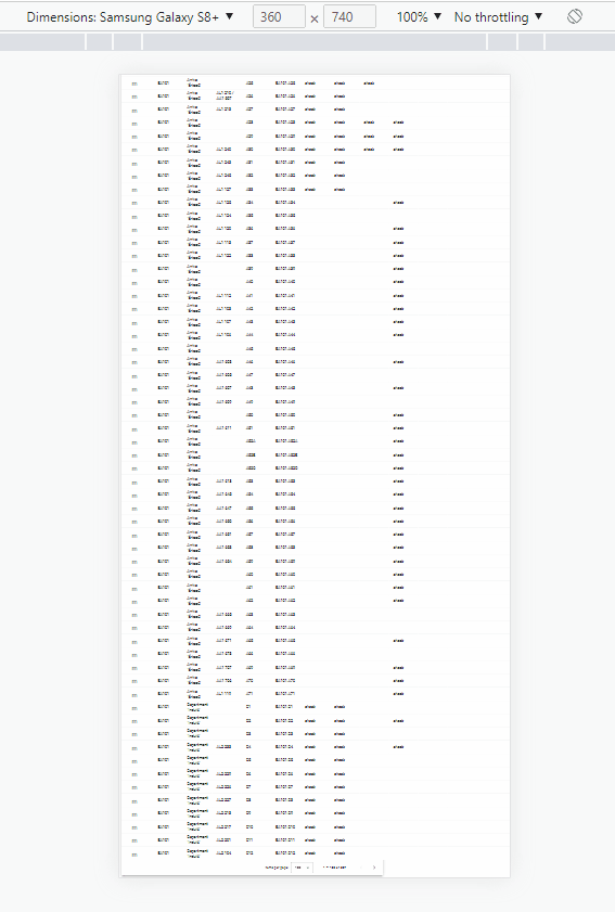 Matmenu shows in wrong the place in angular material data table from
