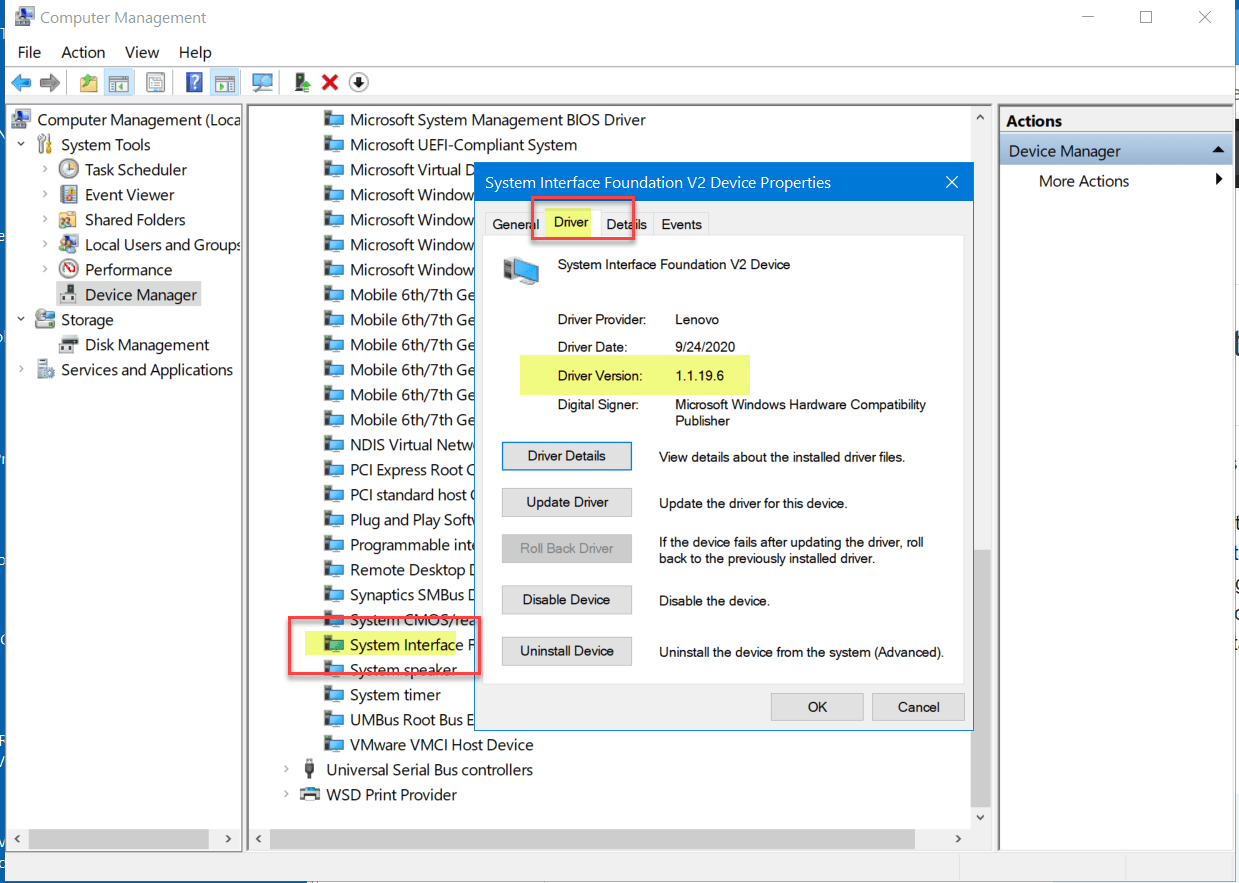 laptop About Lenovo System Interface Foundation Super User