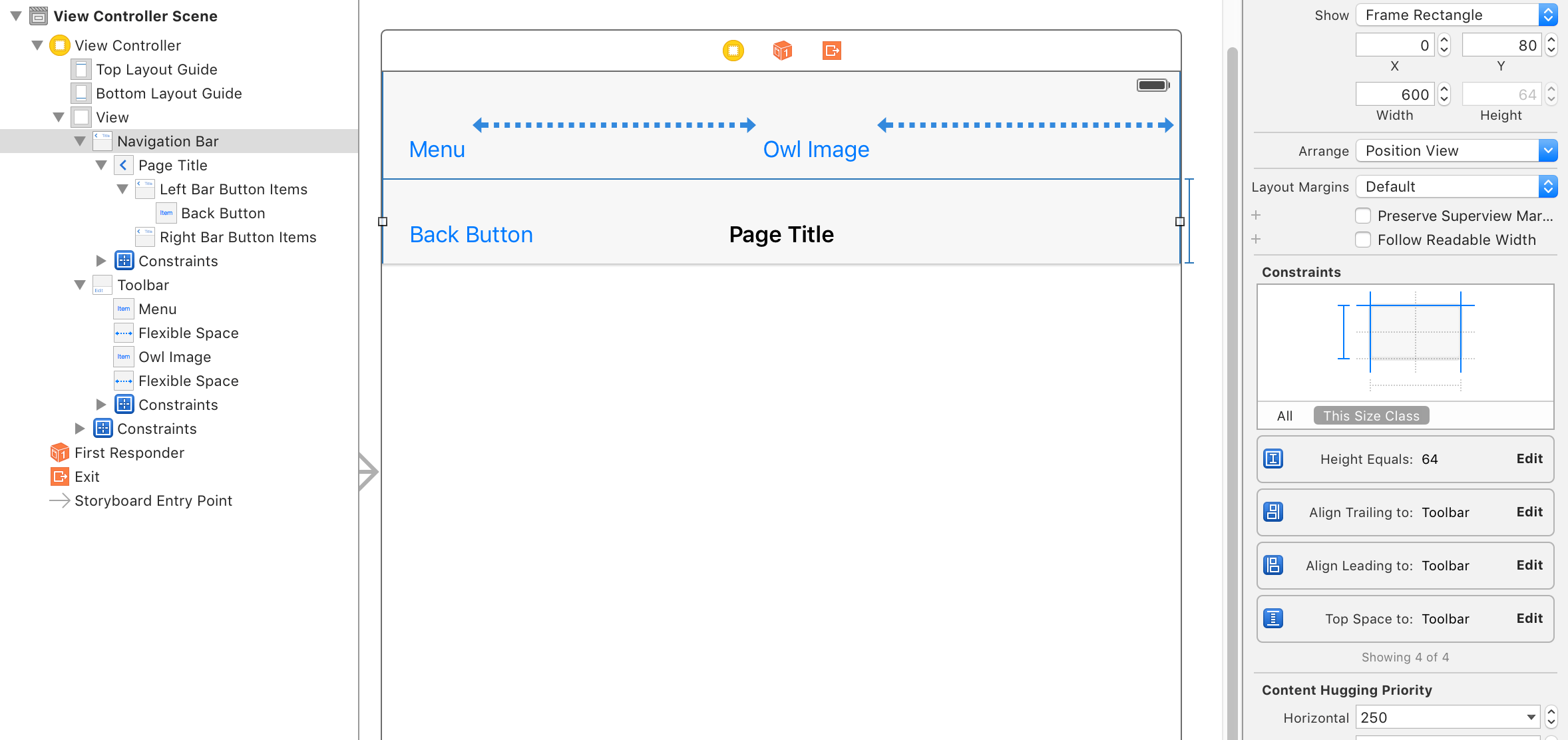 Customizing iOS Navigation Bar height, add background, menu button