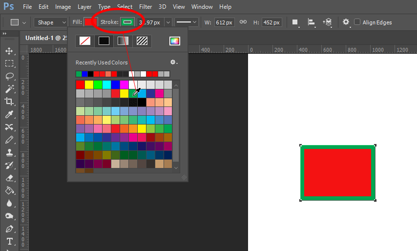 Modifying Stroke Color in A Guide Adobe