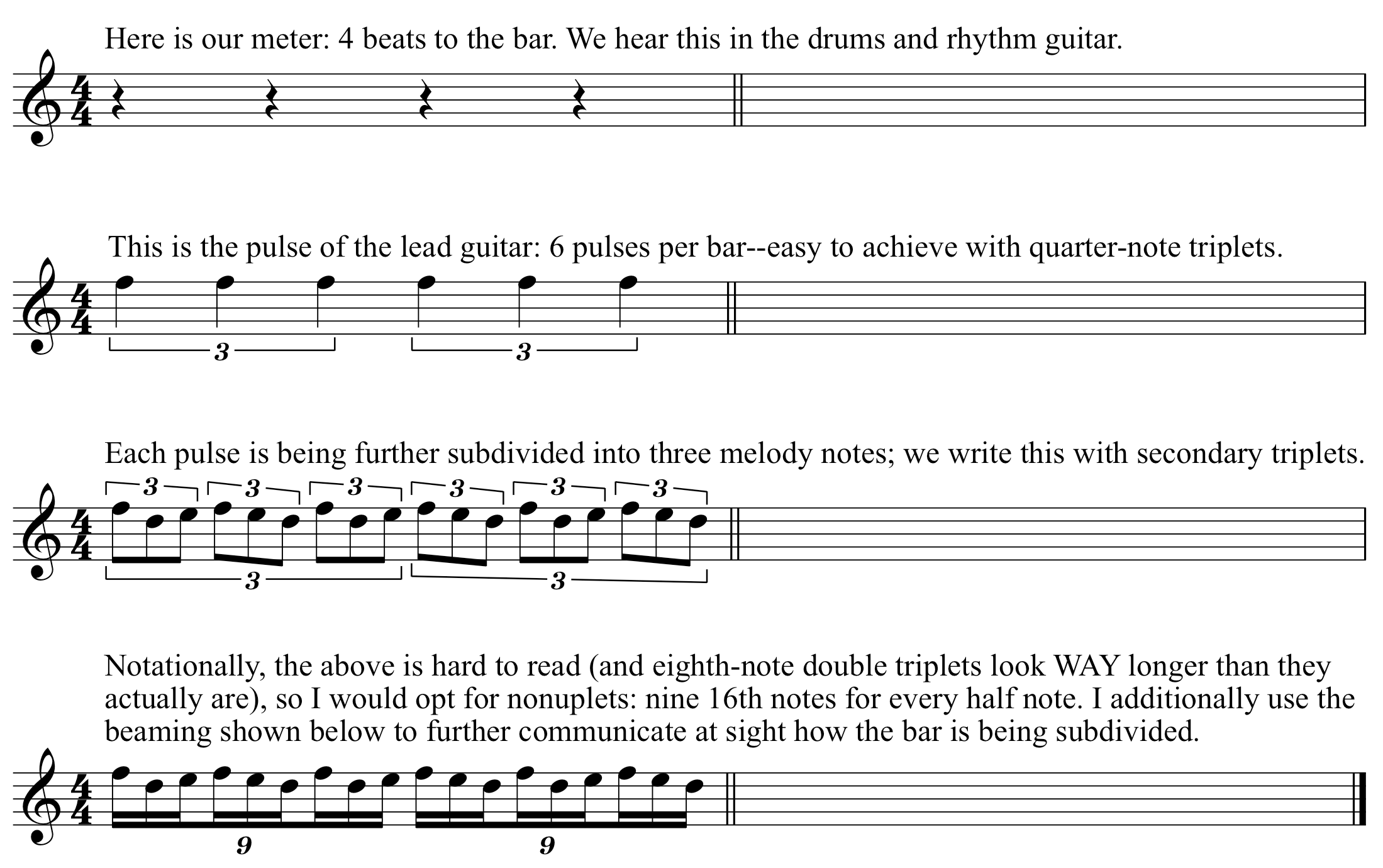theory 18note groupings across 4 beats in this Yngwie Malmsteen