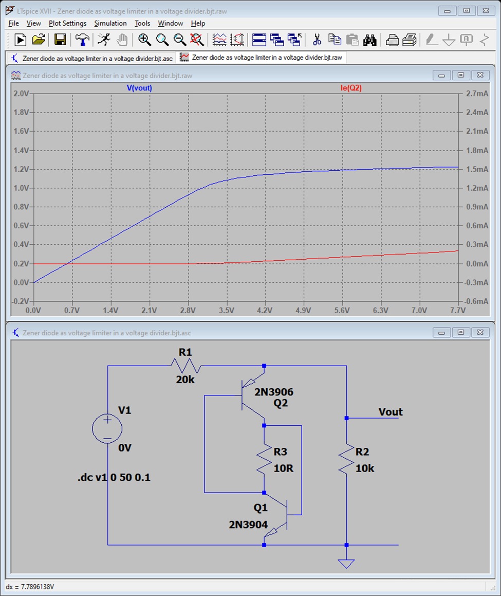 Zener diode as voltage limiter in a voltage divider? Electrical