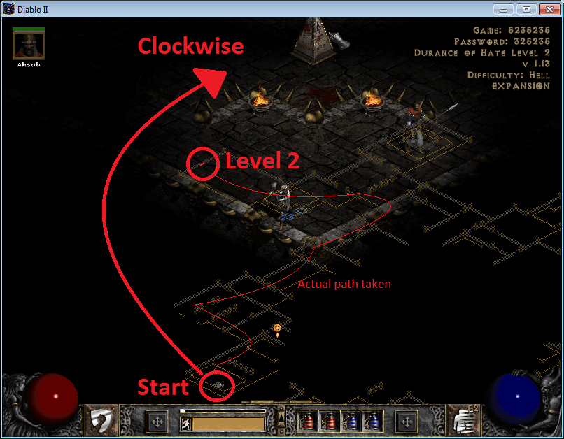 diablo 2 How do players quickly get to Mephisto? Arqade
