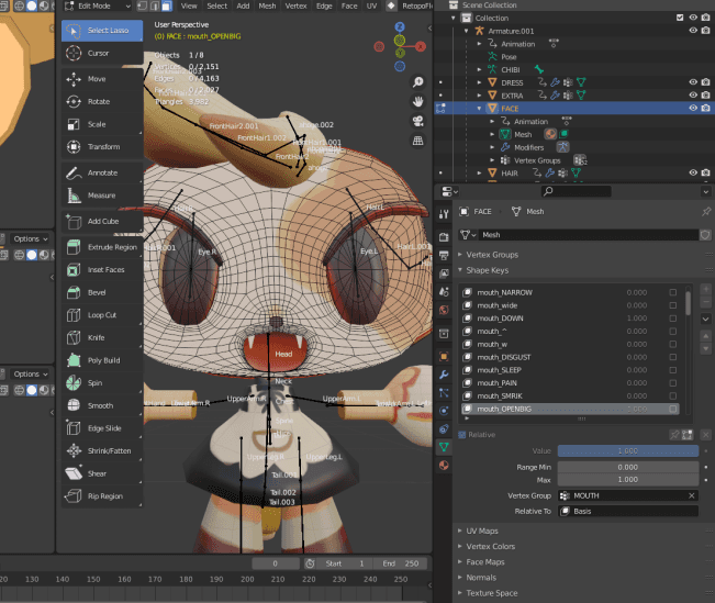 Shape keys changes only visible in edit mode Blender Stack Exchange