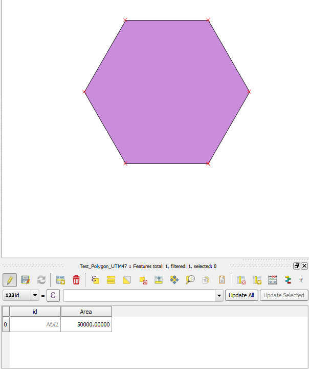 qgis Polygon in specific size