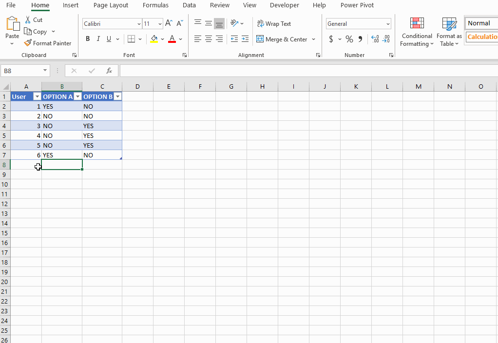 is this possible in Excel, with pivot table? Super User
