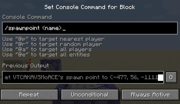minecraft commands How to make an automatic spawn point when you die Arqade