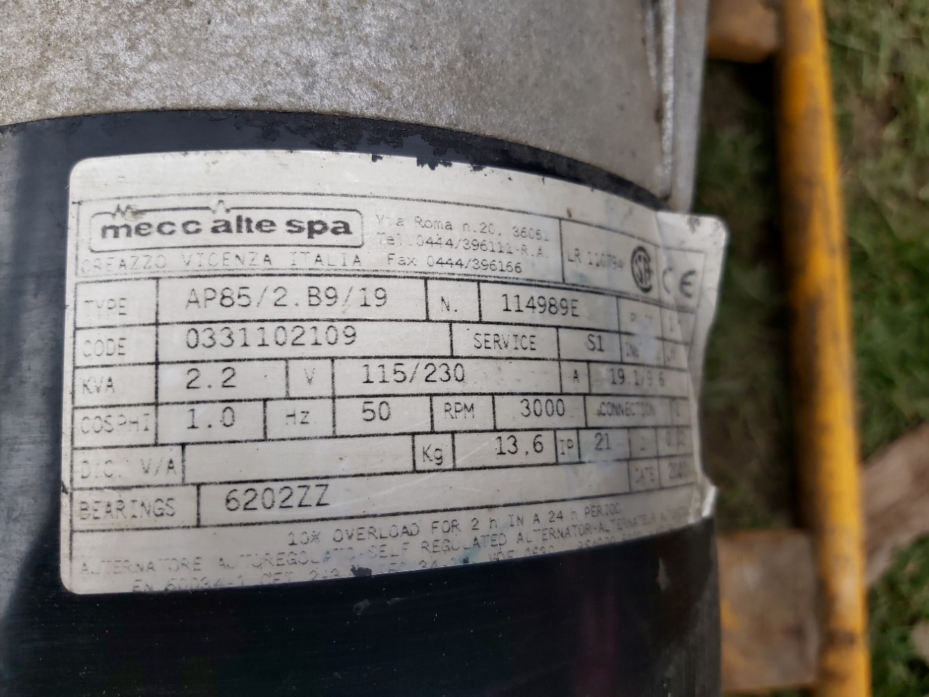 How can I test the rotor winding of a single phase brushless alternator