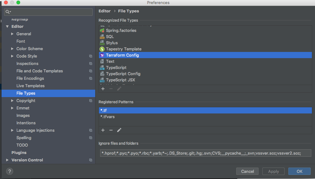 intellij idea HashiCorp Terraform / HCL language support doesn't work