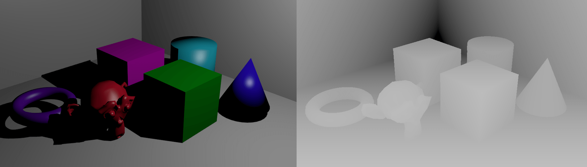 opencv How can i convert a point cloud data `(x, y, z)` into a depth