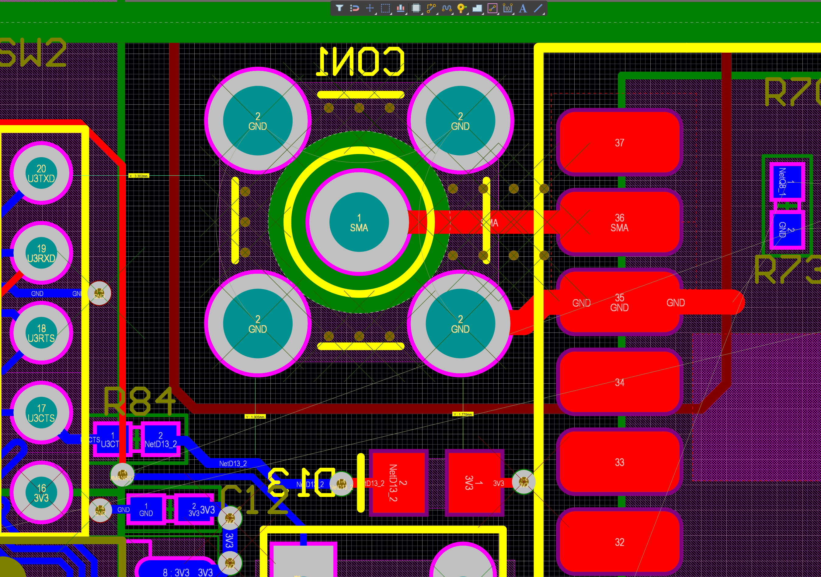 pcb Antenna connector placement Electrical Engineering Stack Exchange