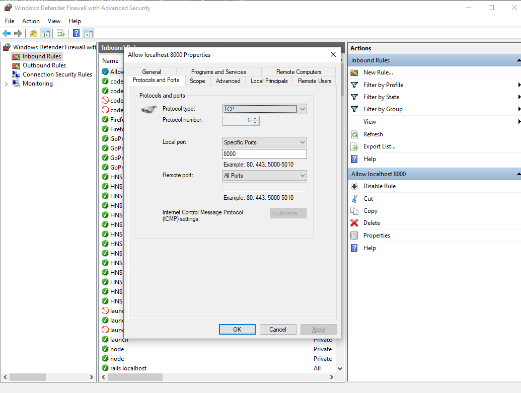 tcp Cannot access port opened in WSL from windows browser or other