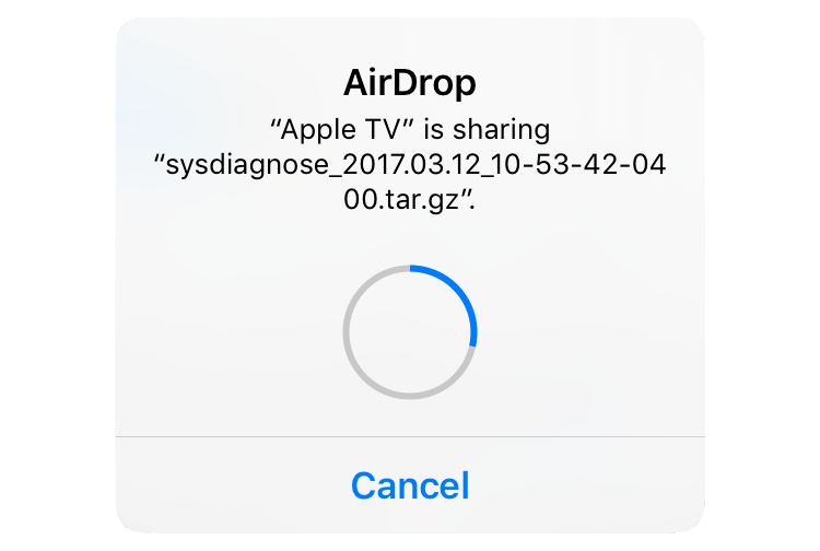macbook pro An Apple TV tried to AirDrop me a system diagnosis