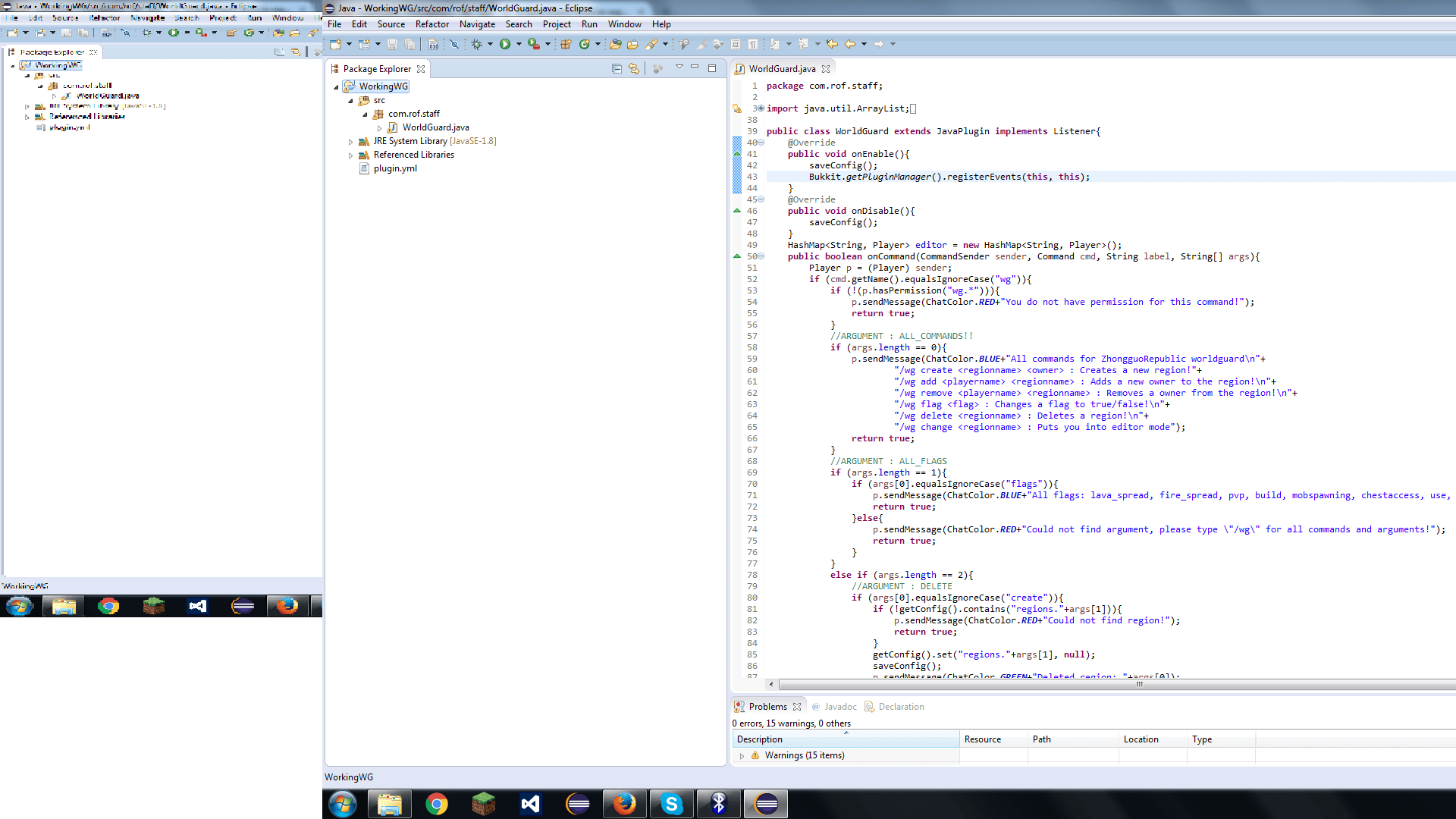 java Eclipse Bukkit failed to export my jar file? Stack Overflow