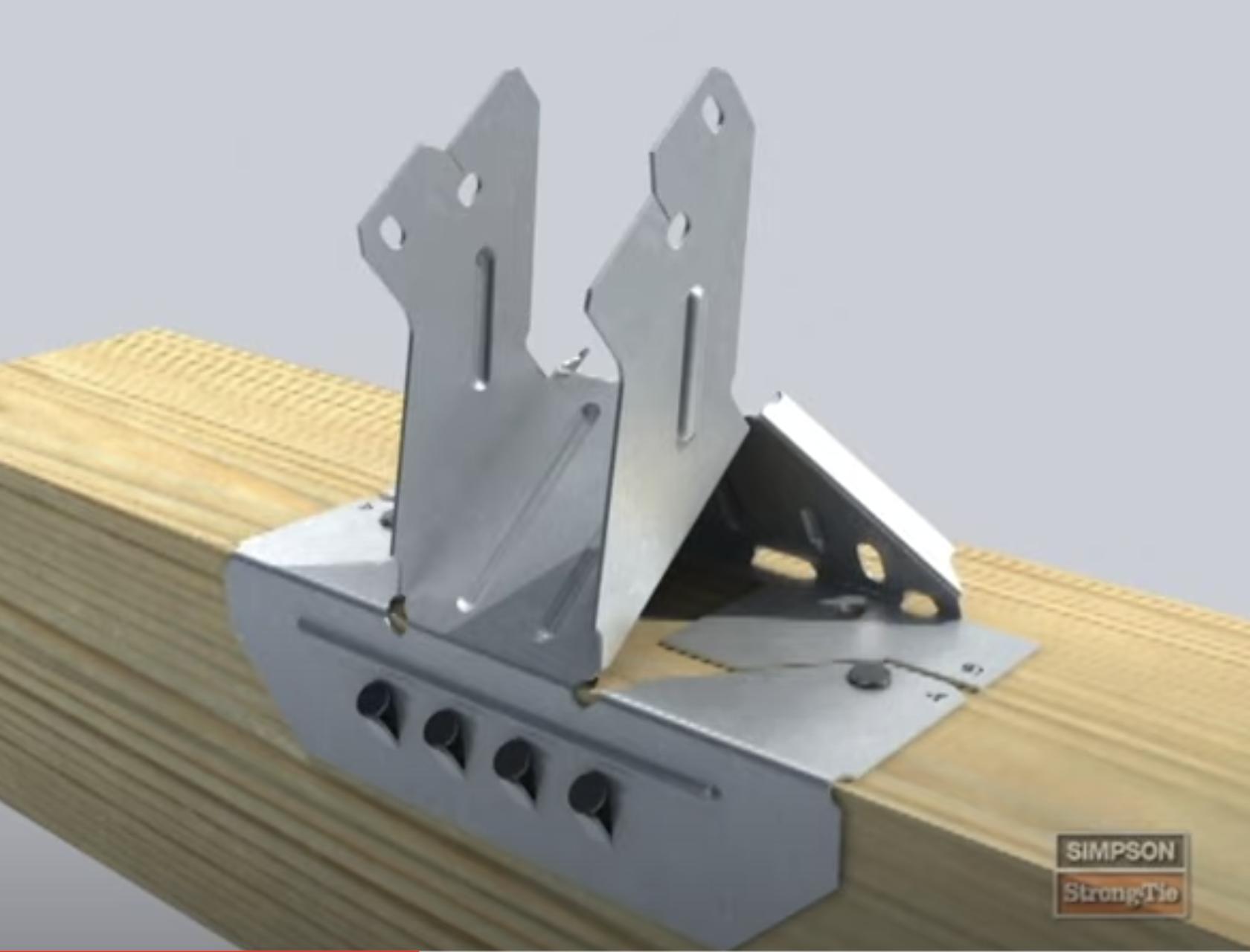 framing When using a VPA (VariablePitch Connector) to connect roof