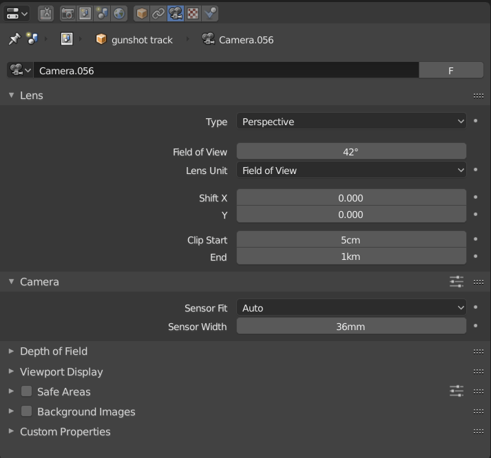 camera Keyframing Field of View in 2.8 Blender Stack Exchange