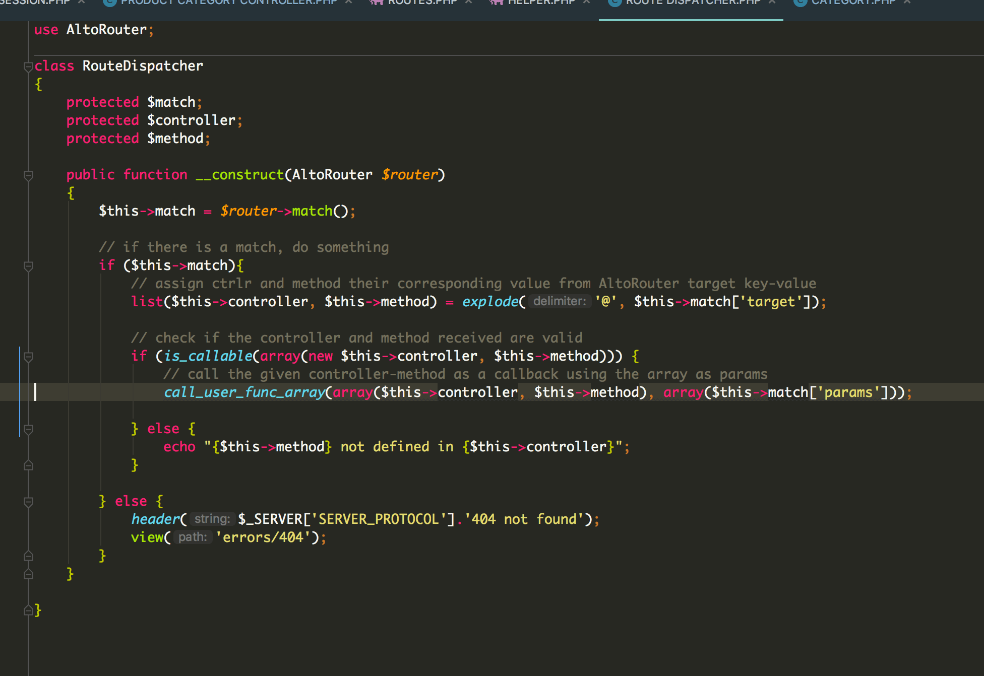 php Using this when not in object context, when using call_user_func