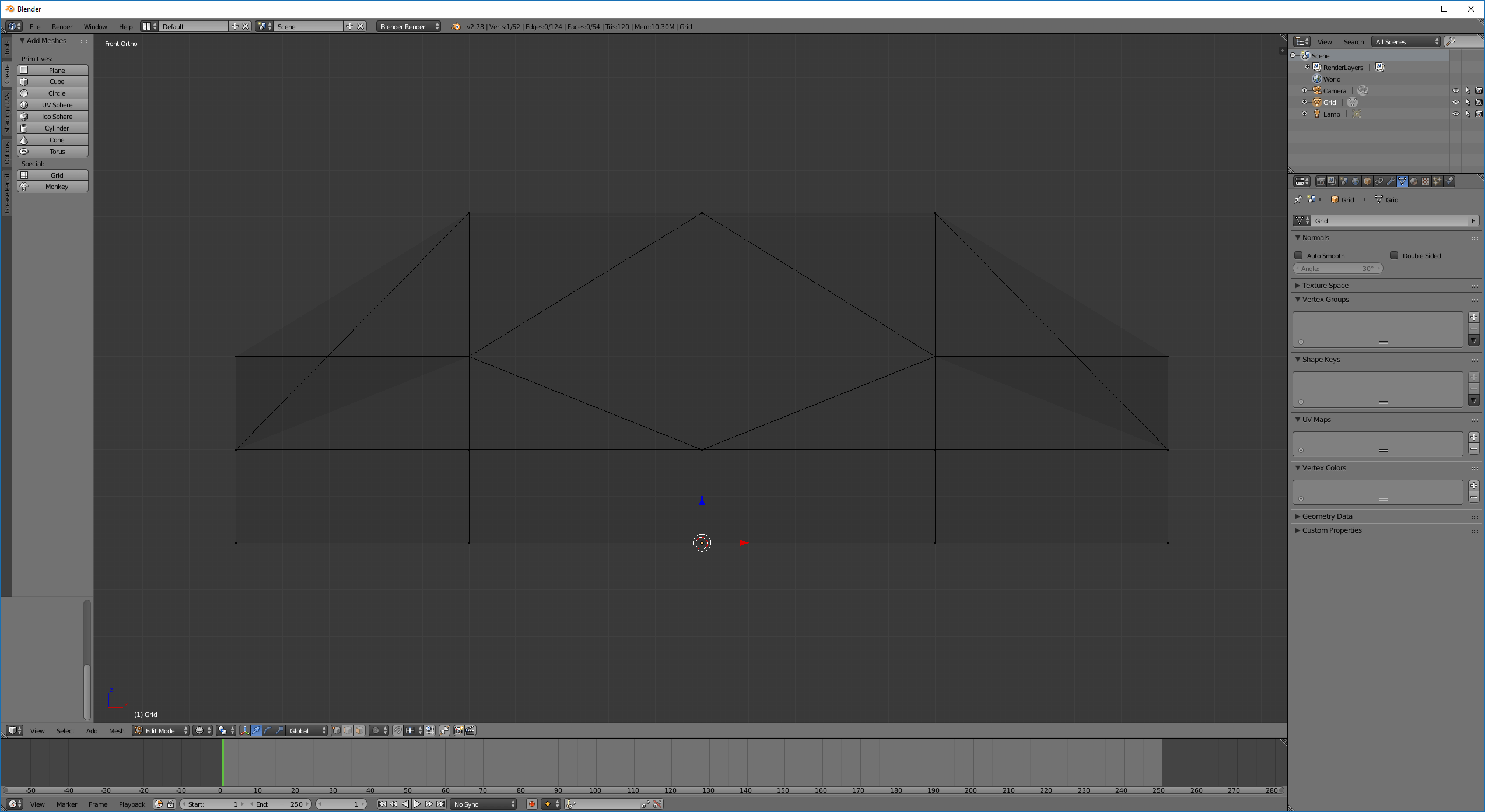 modeling StepbyStep selecting and moving vertices to absolute