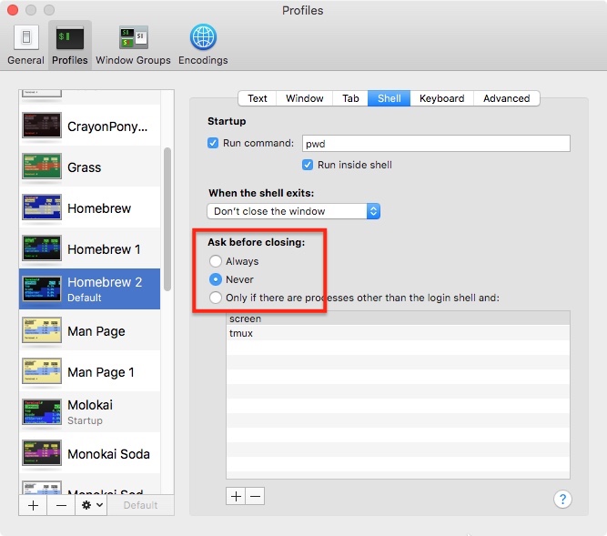 Why does the Terminal tab keep popping up on my MacBook Pro when I try
