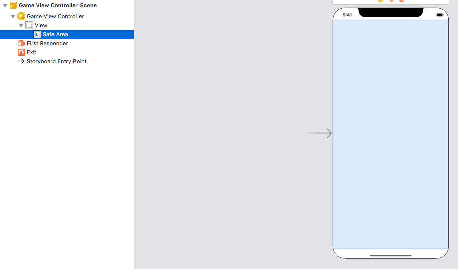 ios iPhone X safe area layout guides I want my app display on