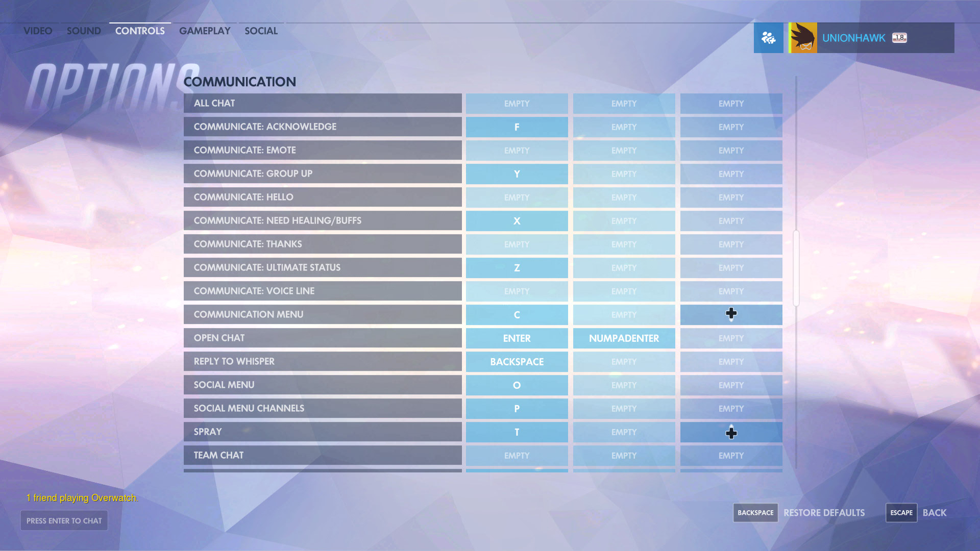 overwatch Can I bind a key to specific voice commands? Arqade