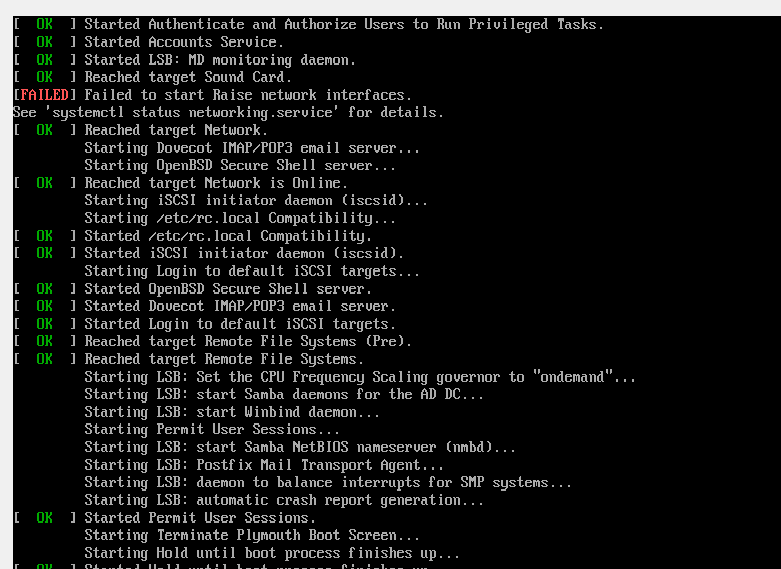 ubuntu Failed to start Raise network interfaces Stack Overflow