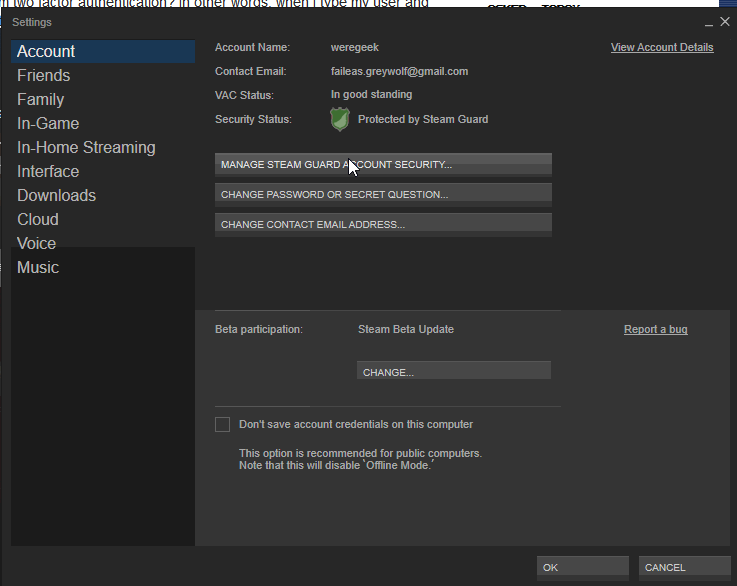 Steam Disable Two Factor Authentication Arqade