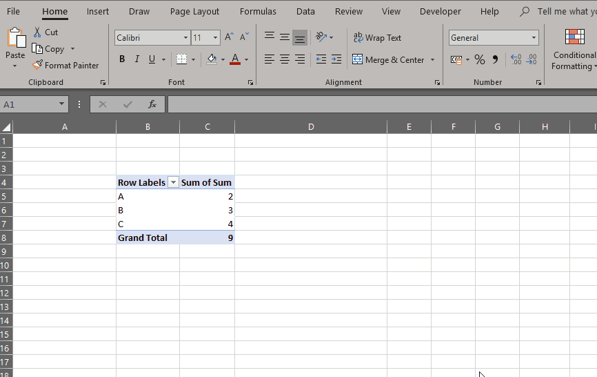 excel How to access specific column totals for pivot table in VBA