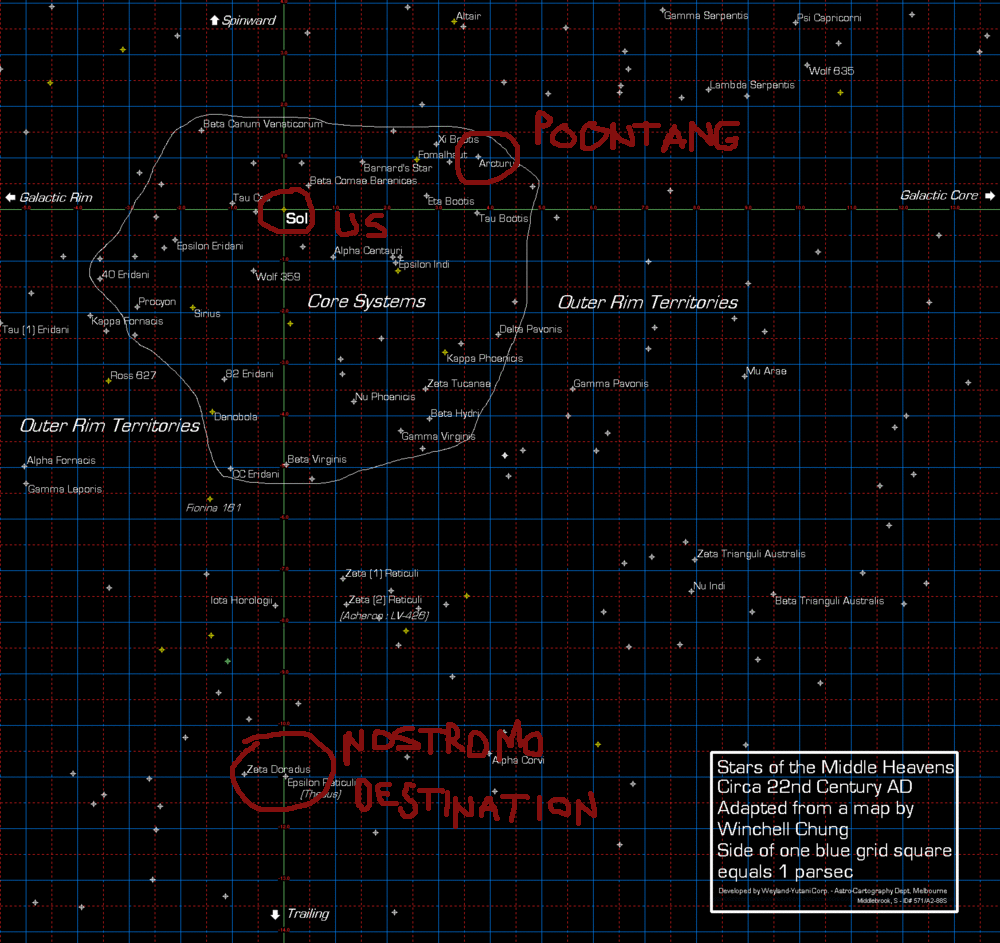 Aliens Series Star Map Why did the crew of Nostromo not seem too surprised by new Alien life
