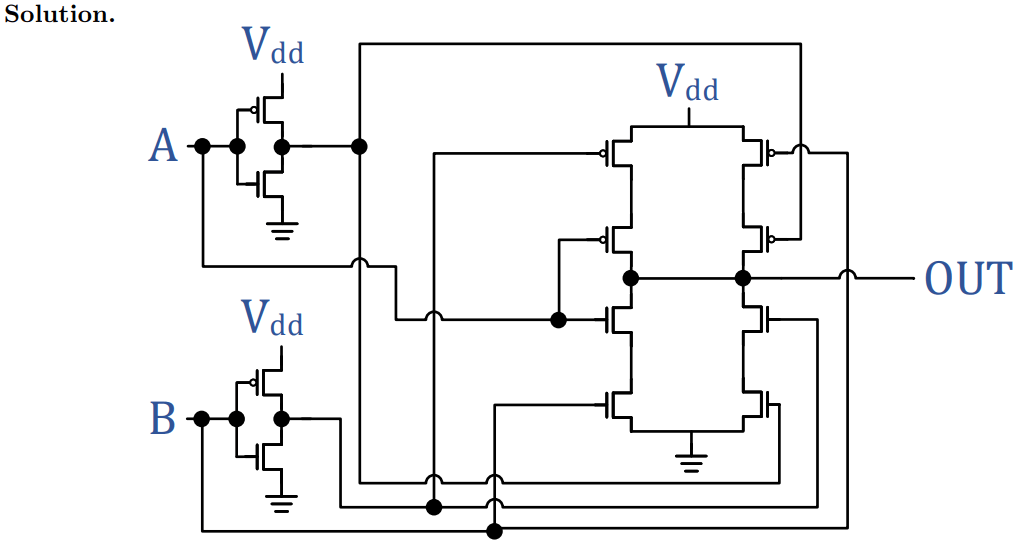 transistors What's wrong with this CMOS implementation of XOR