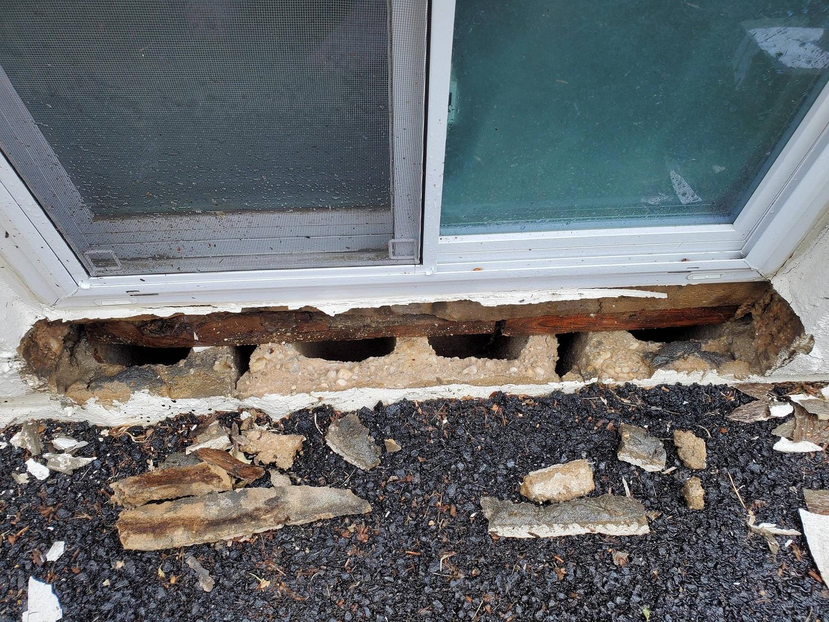 exterior Window sill on CMU is rotted, what is the best t way for me