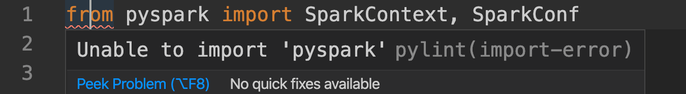 Unable to import pyspark pylint(importerror) on Visual Studio Code on MacOS Stack Overflow