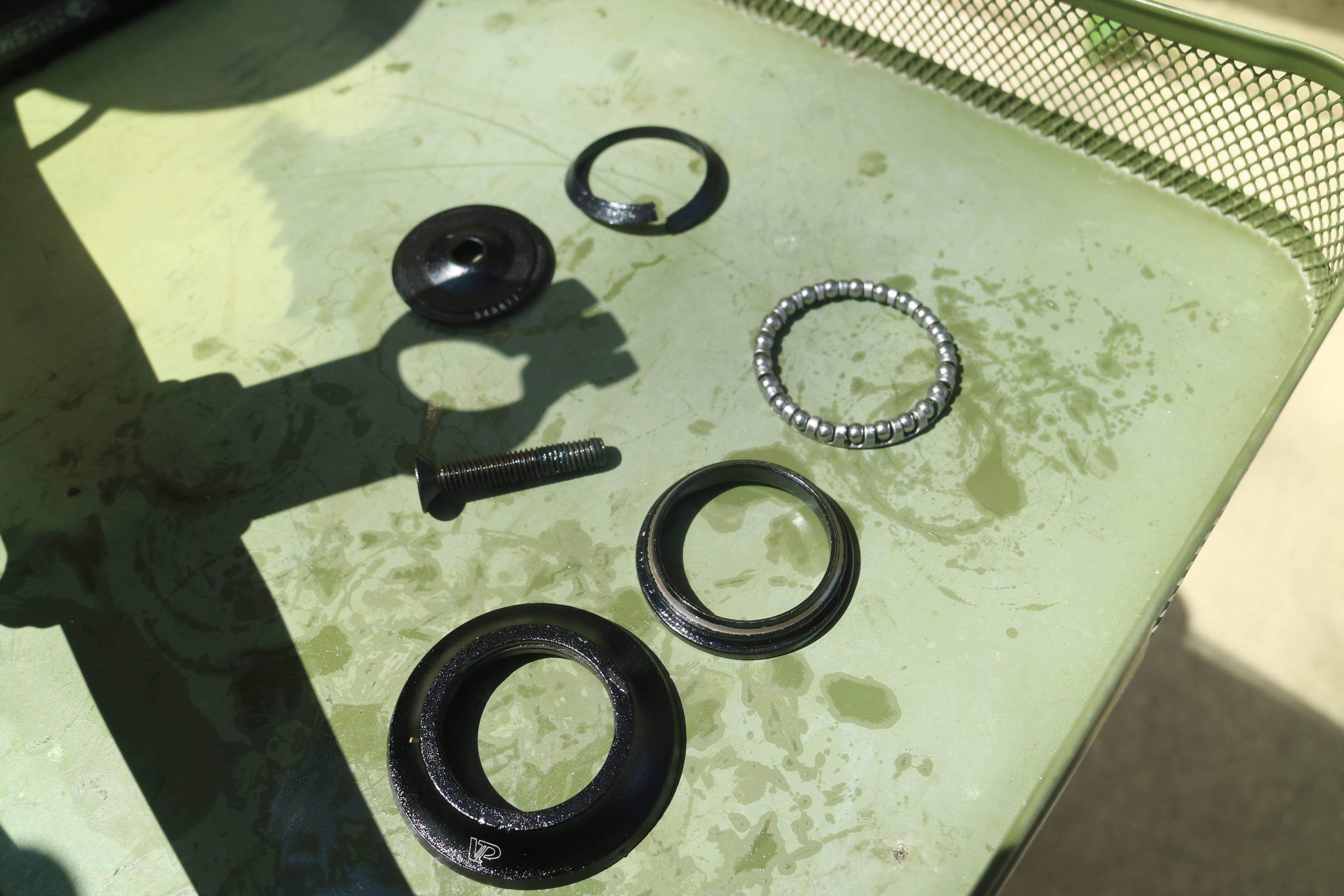 bearings Reattaching fork to mountain bike What is the correct