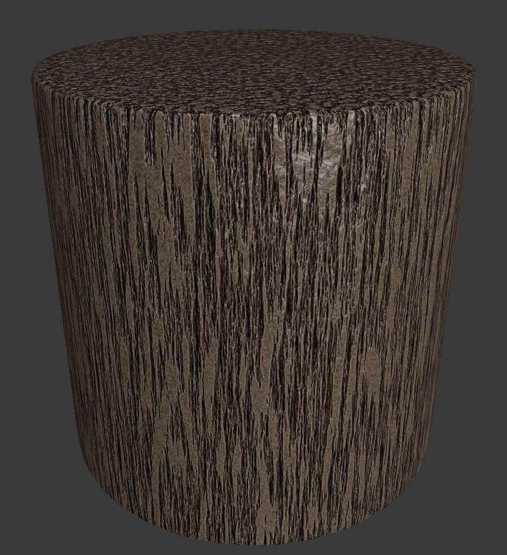 texturing Procedural wood bark displacement shader Blender Stack