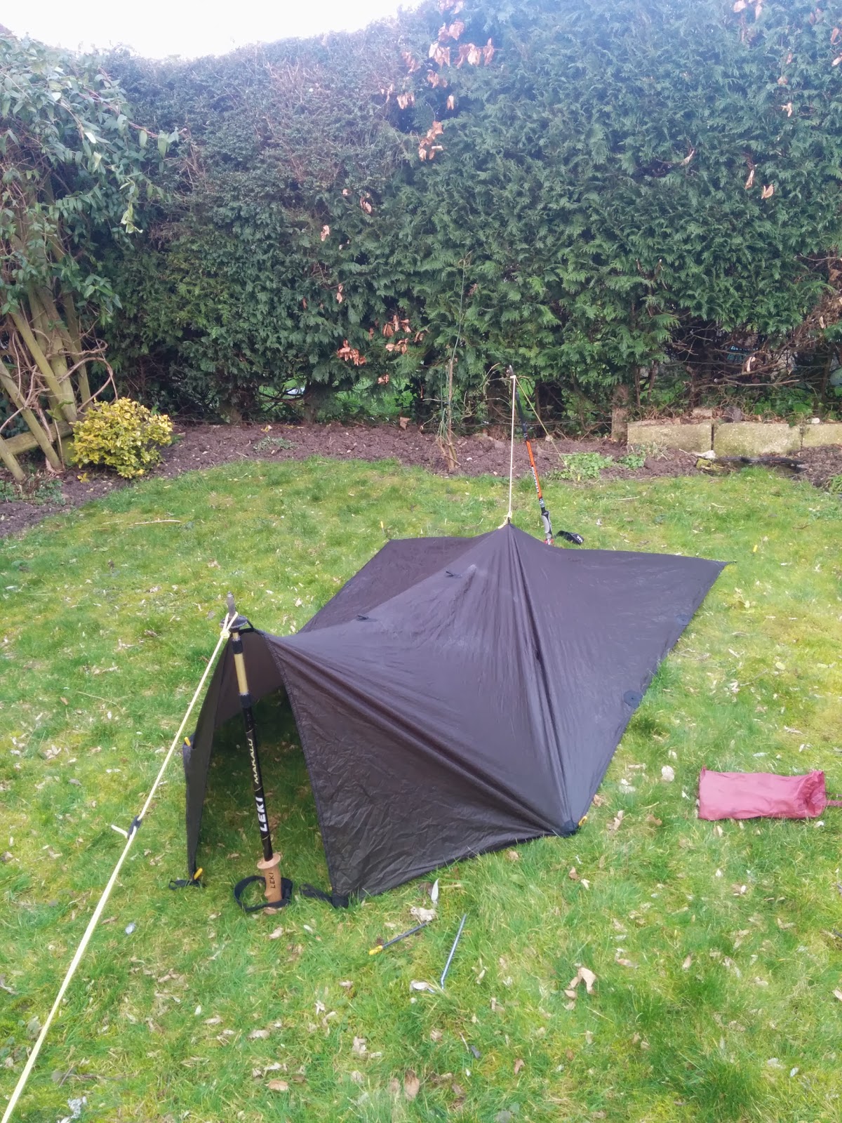 ultralight How to make a fullyenclosed tarp setup with a 1.4 x 2.4