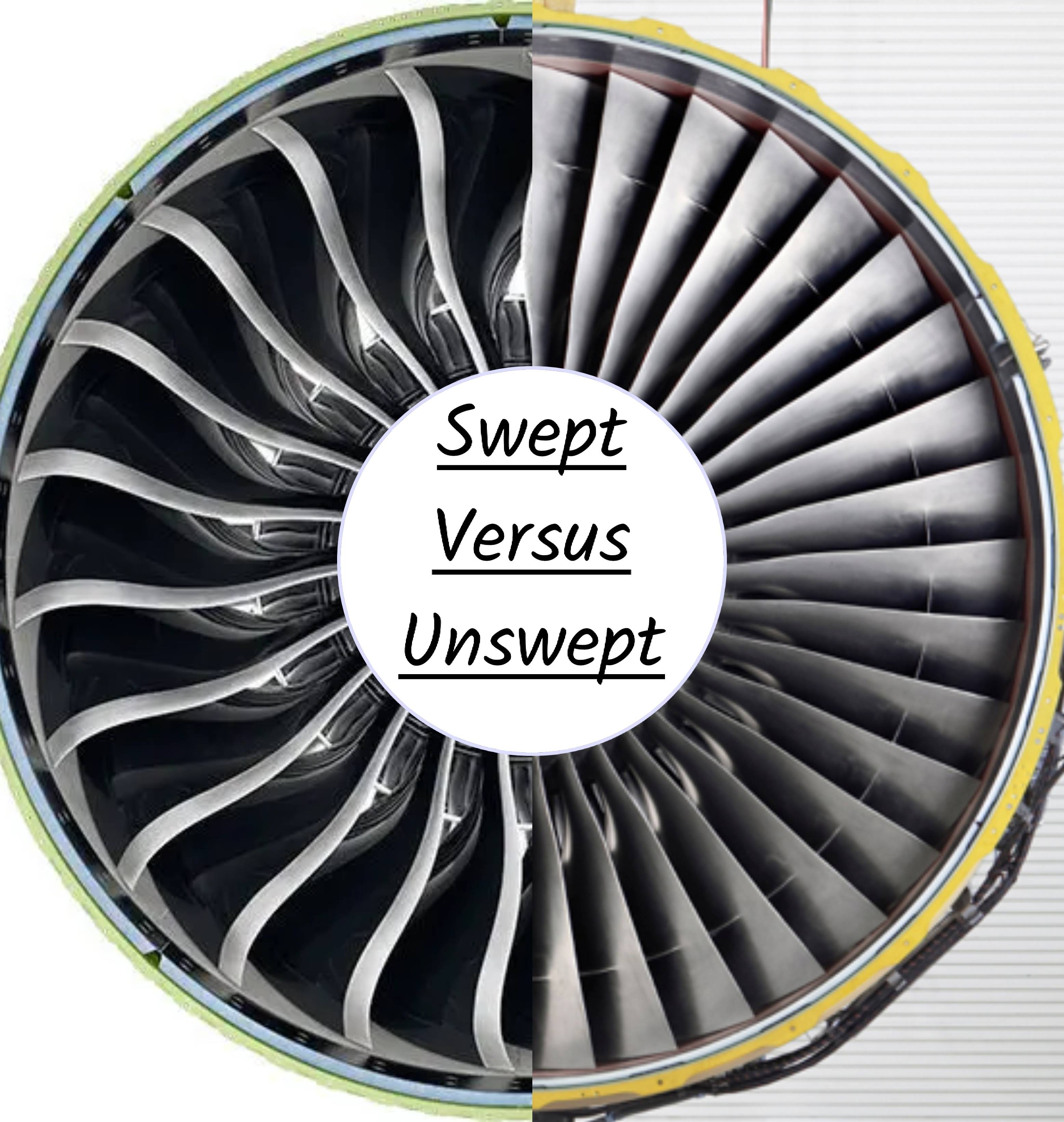 aerodynamics Why do modern turbofans have swept blades? Aviation