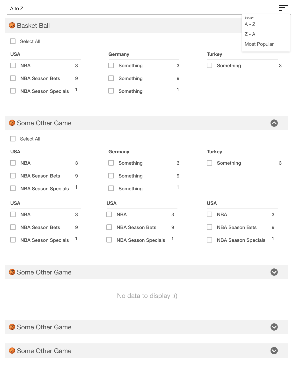 navigation Show/Hide Select All Tree Checkboxes User Experience