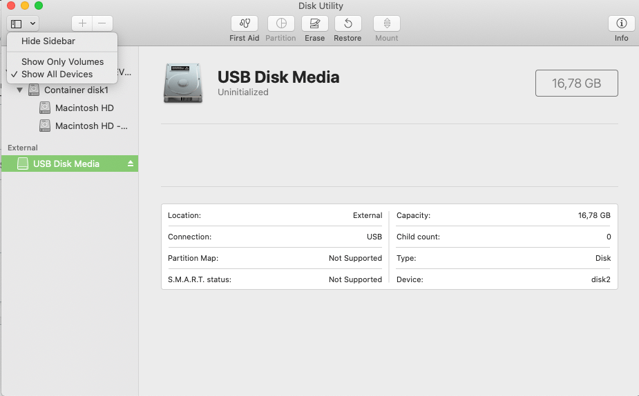 mac Unable to erase and format new USB drive Ask Different