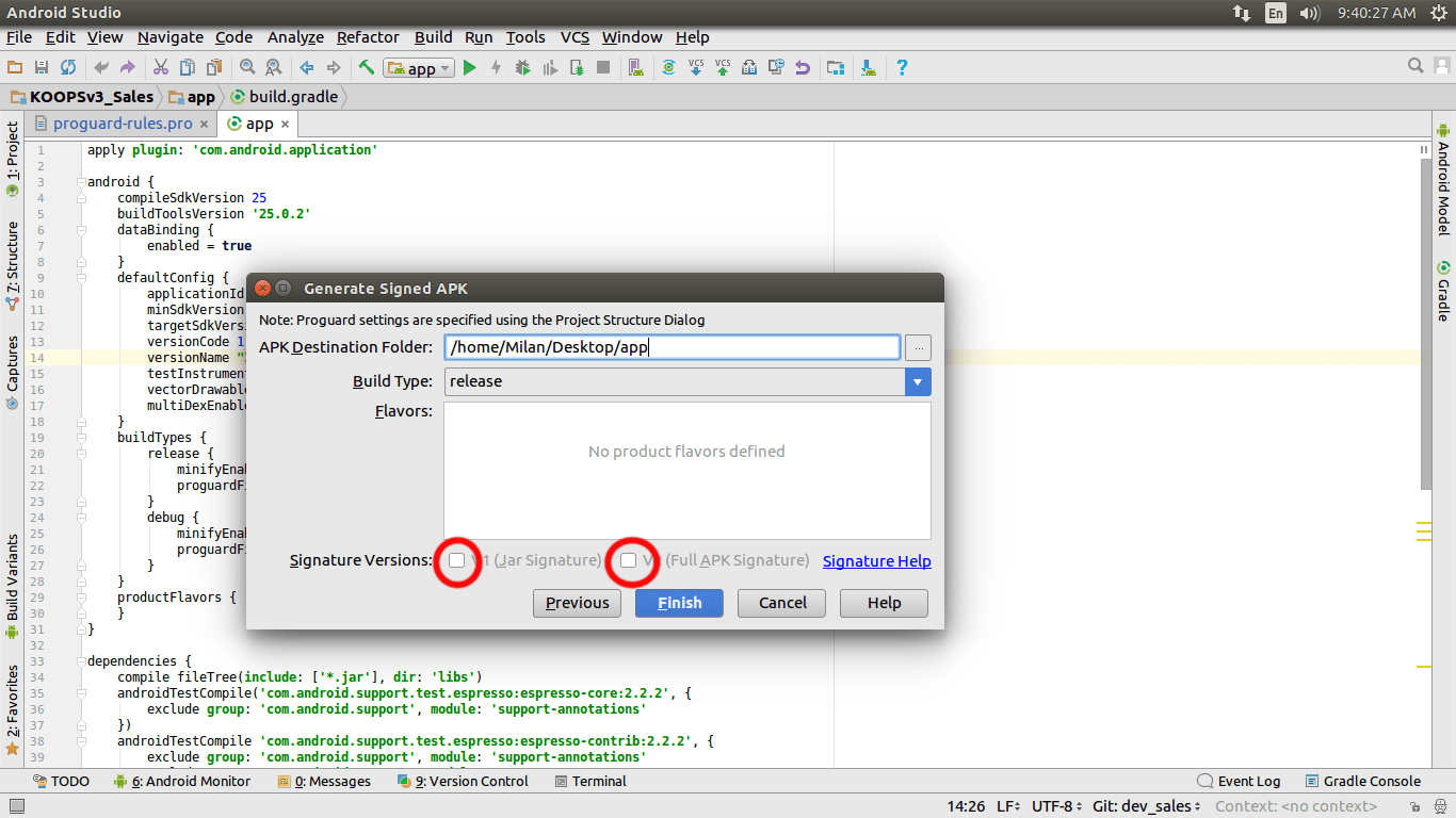 java Android Studio 2.3 Signature Step Verification v1