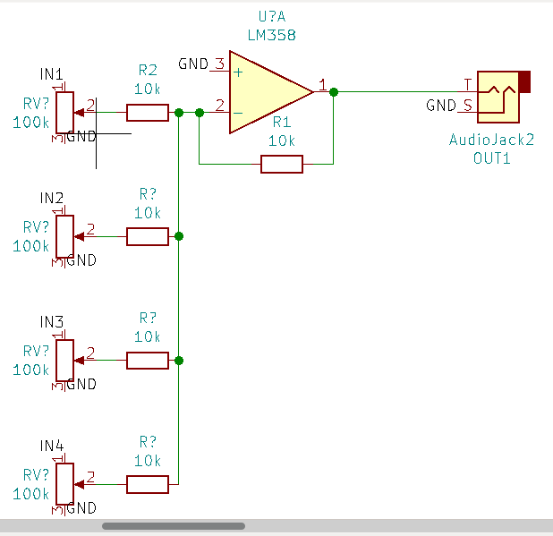 operational amplifier Building a matrix audio mixer Electrical Engineering Stack Exchange