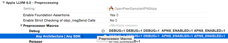 c++ Xcode 6 Set Preprocessor Macros per architecture Stack Overflow