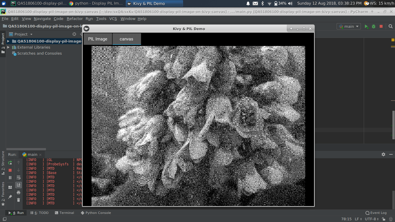 python Display PIL Image on Kivy Canvas Stack Overflow