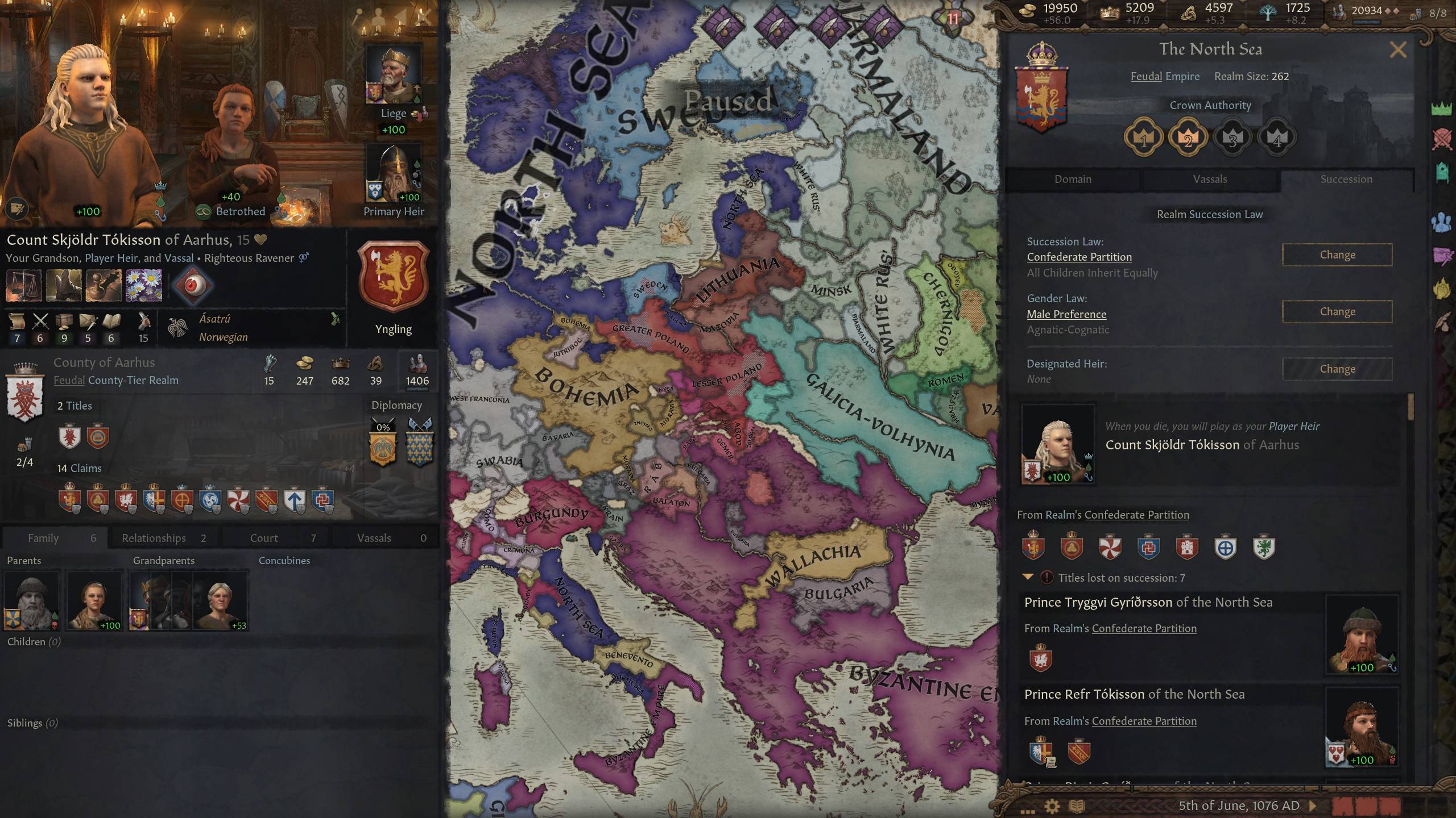 Crusader Kings 3 - Why Did My Player Heir Change From My Grandson To One Of My Other Sons After Reforming My Faith? - Arqade