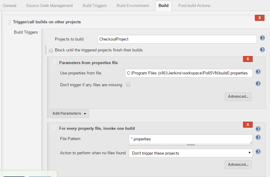Jenkins Using build parameters passed during Trigger of a Job Stack